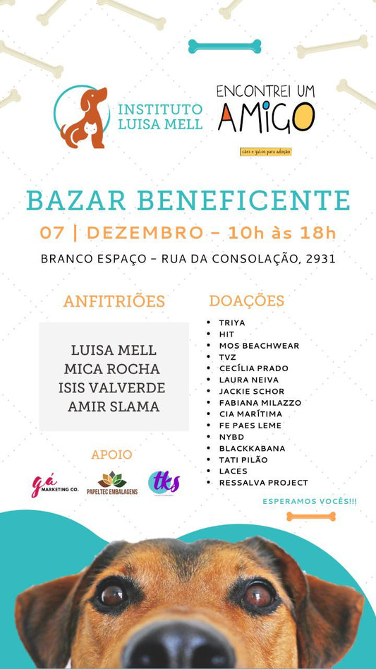 DOAÇÃO PARA O BAZAR LUISA MELL