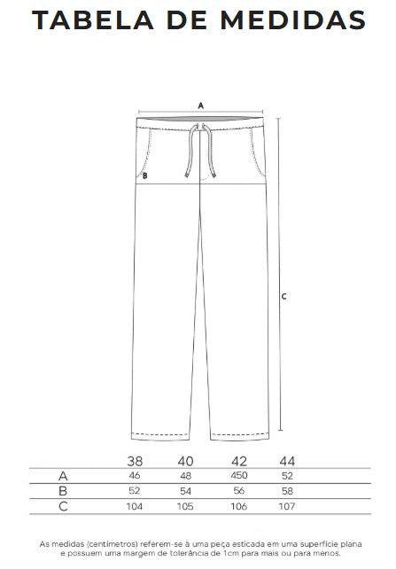 Calça de Linho Cordão - Preto