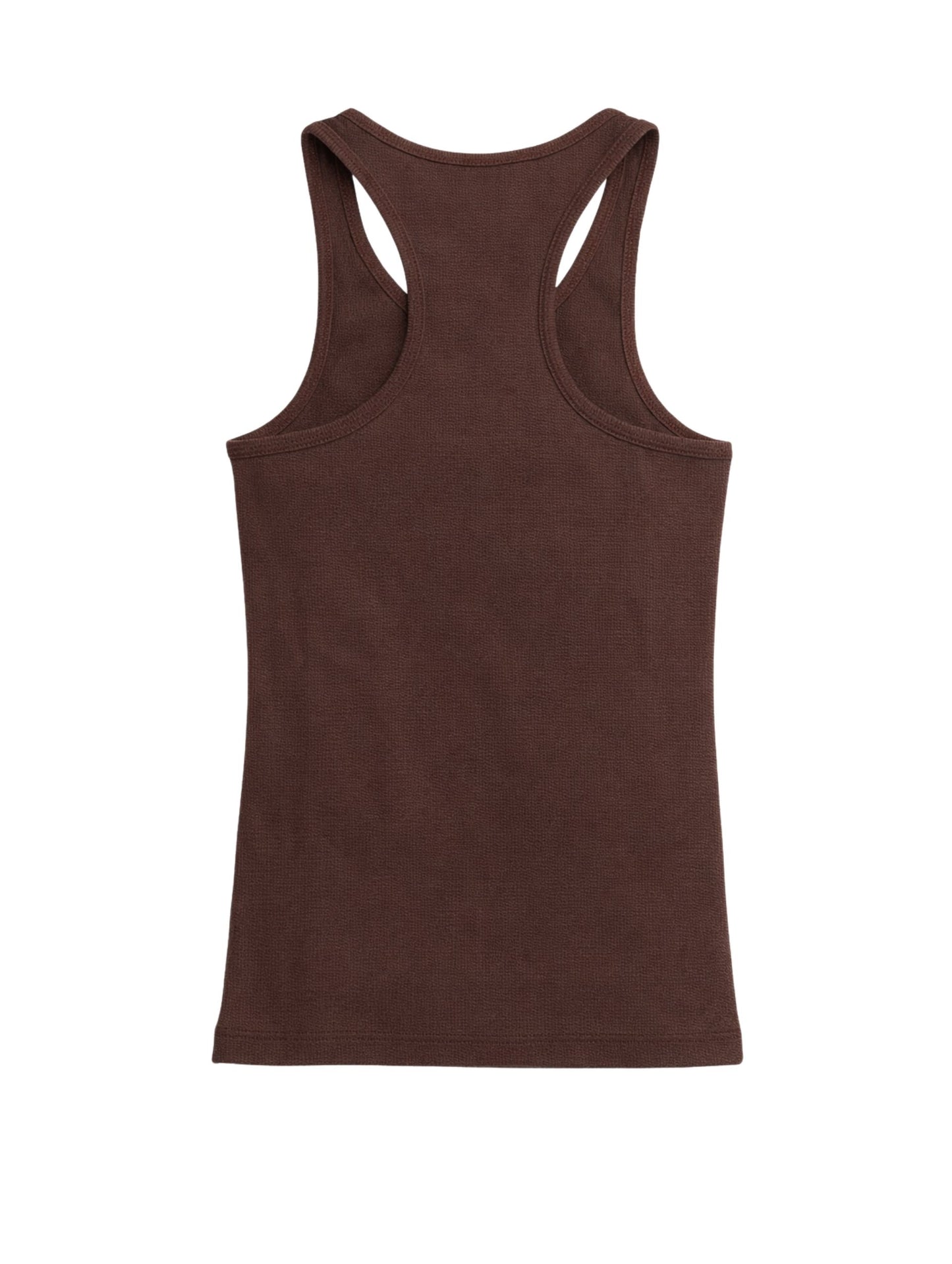 Regata Canelada Marrom - Essencial