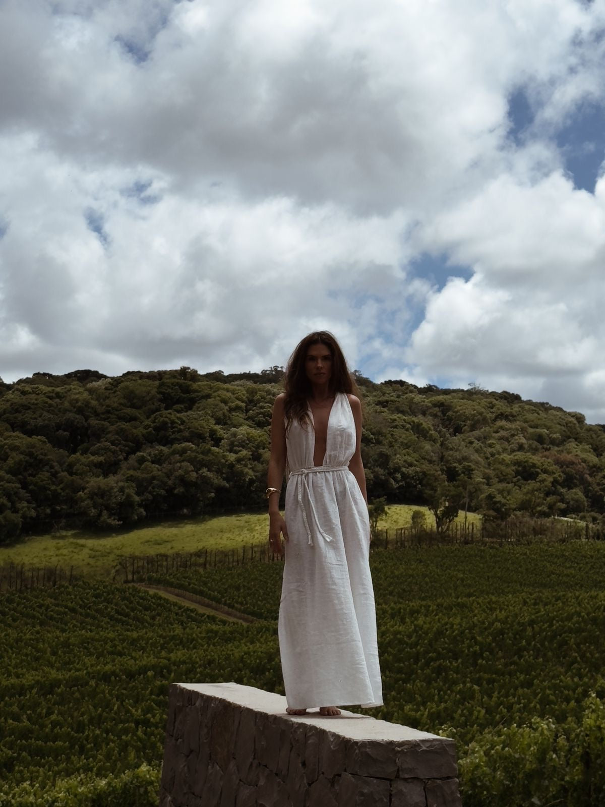 Vestido Rústico - Off White