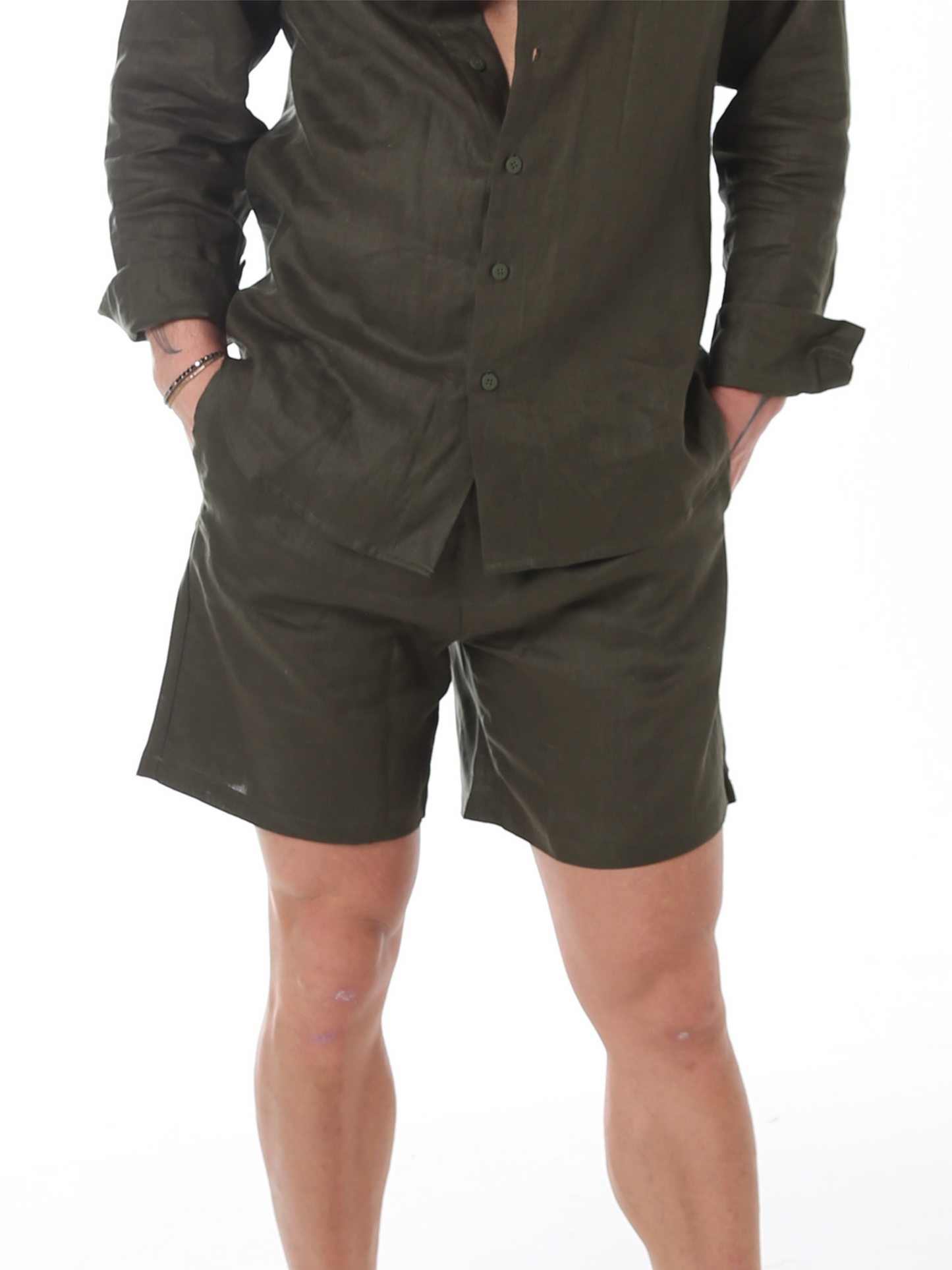 Shorts Linho - Verde