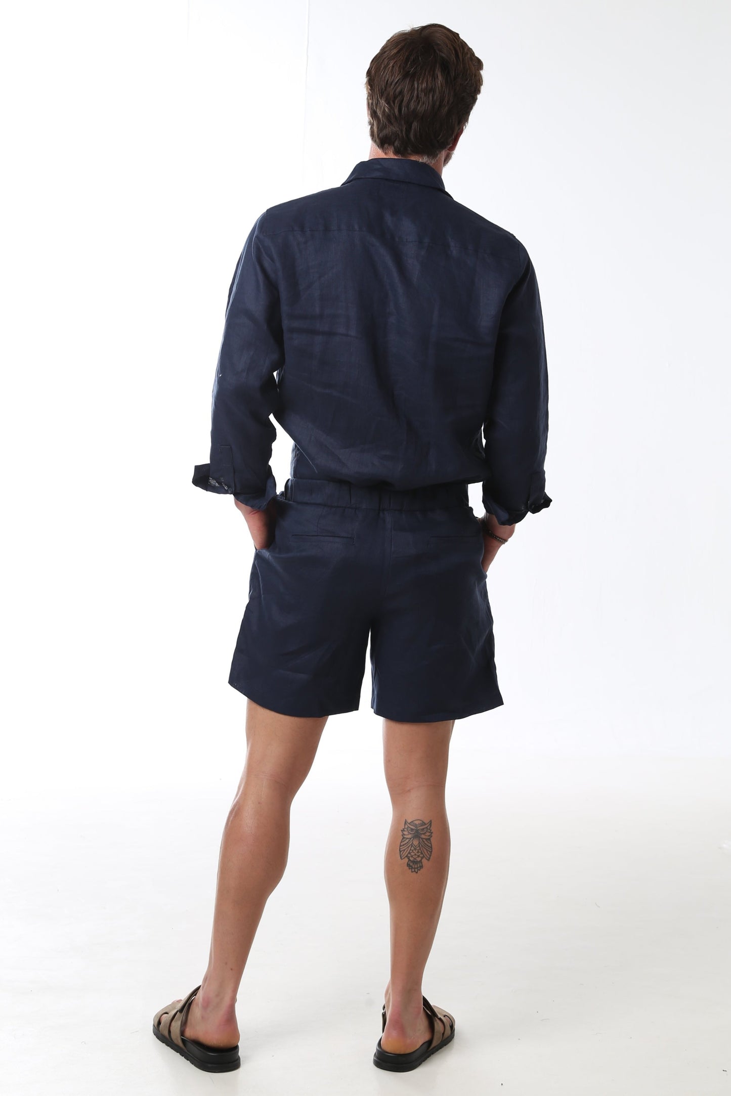 Camisa Linho - Azul
