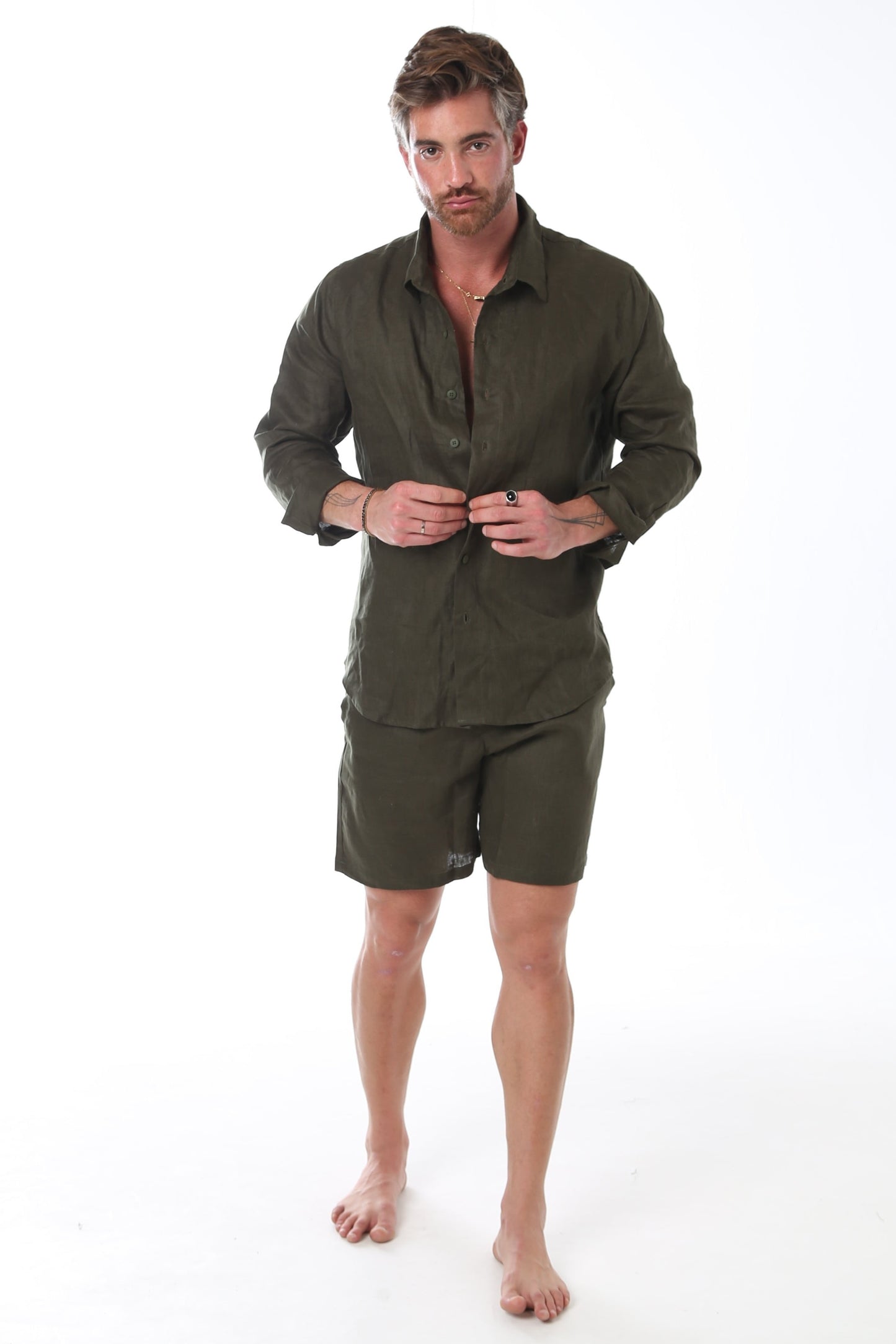 Camisa Linho - Verde