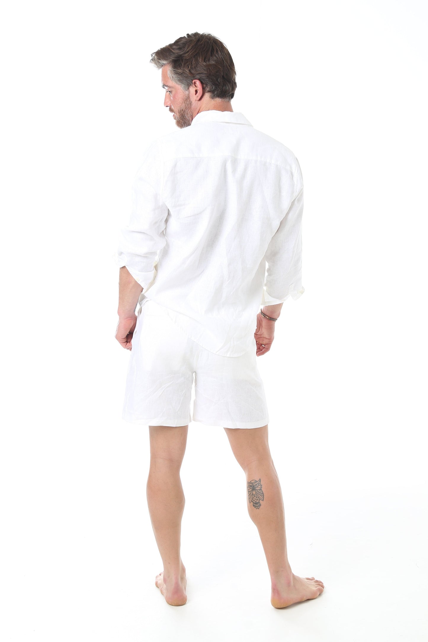 Linen Shorts - White