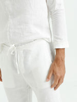 Calça de Linho Cordão - Off White