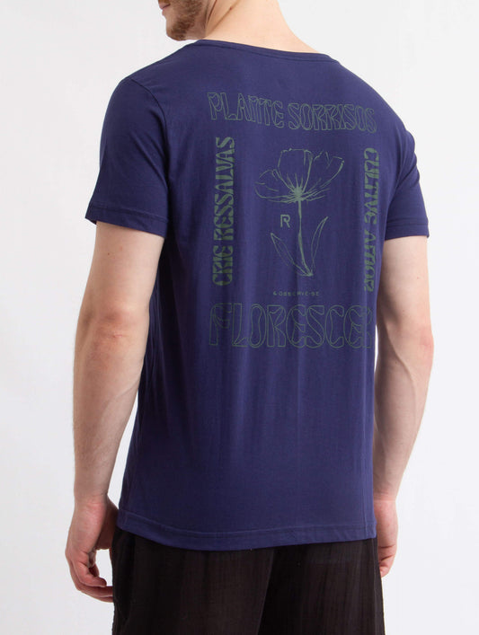 T-Shirt Florescer - Azul