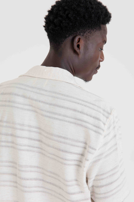 Camisa Fenda Over MC - Off White