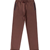 Calça Moletom Oversized com Bordado - Marrom
