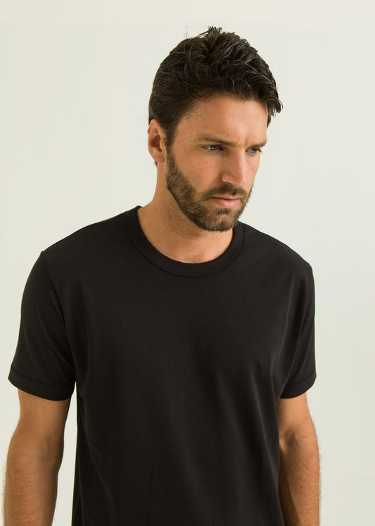 T-Shirt Suedine Pima MC - Preto