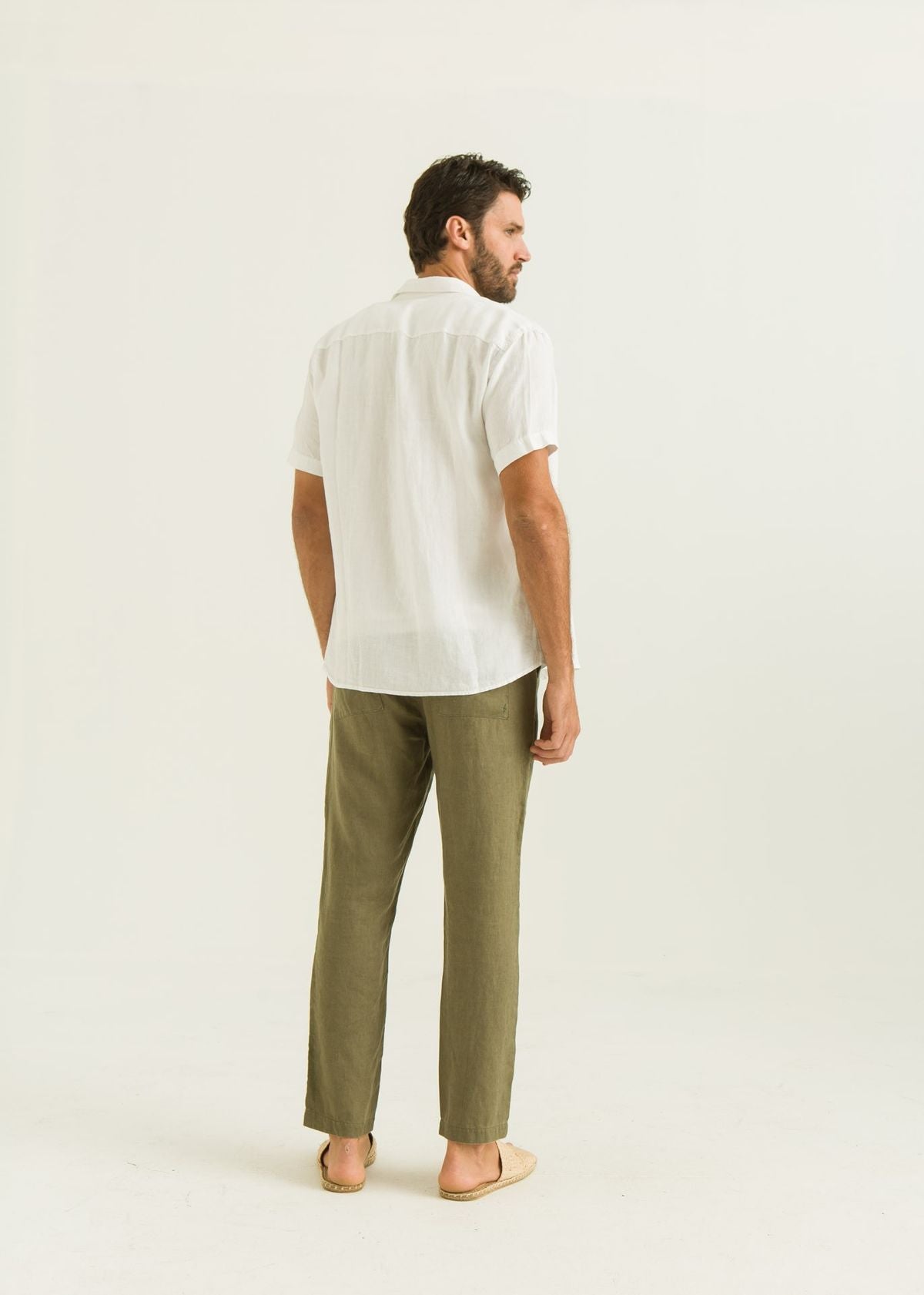 Camisa de Linho MC - Off White