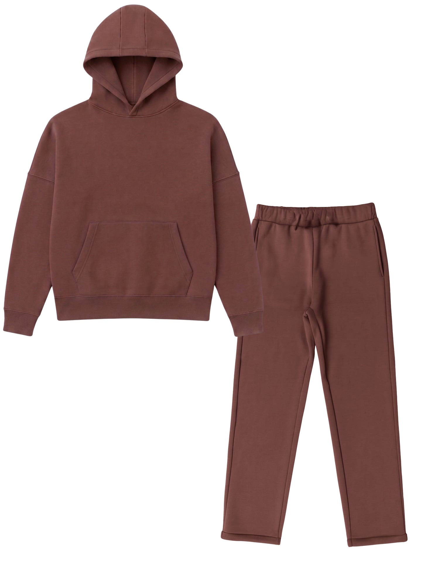 Conjunto Moletom Oversized - Marrom