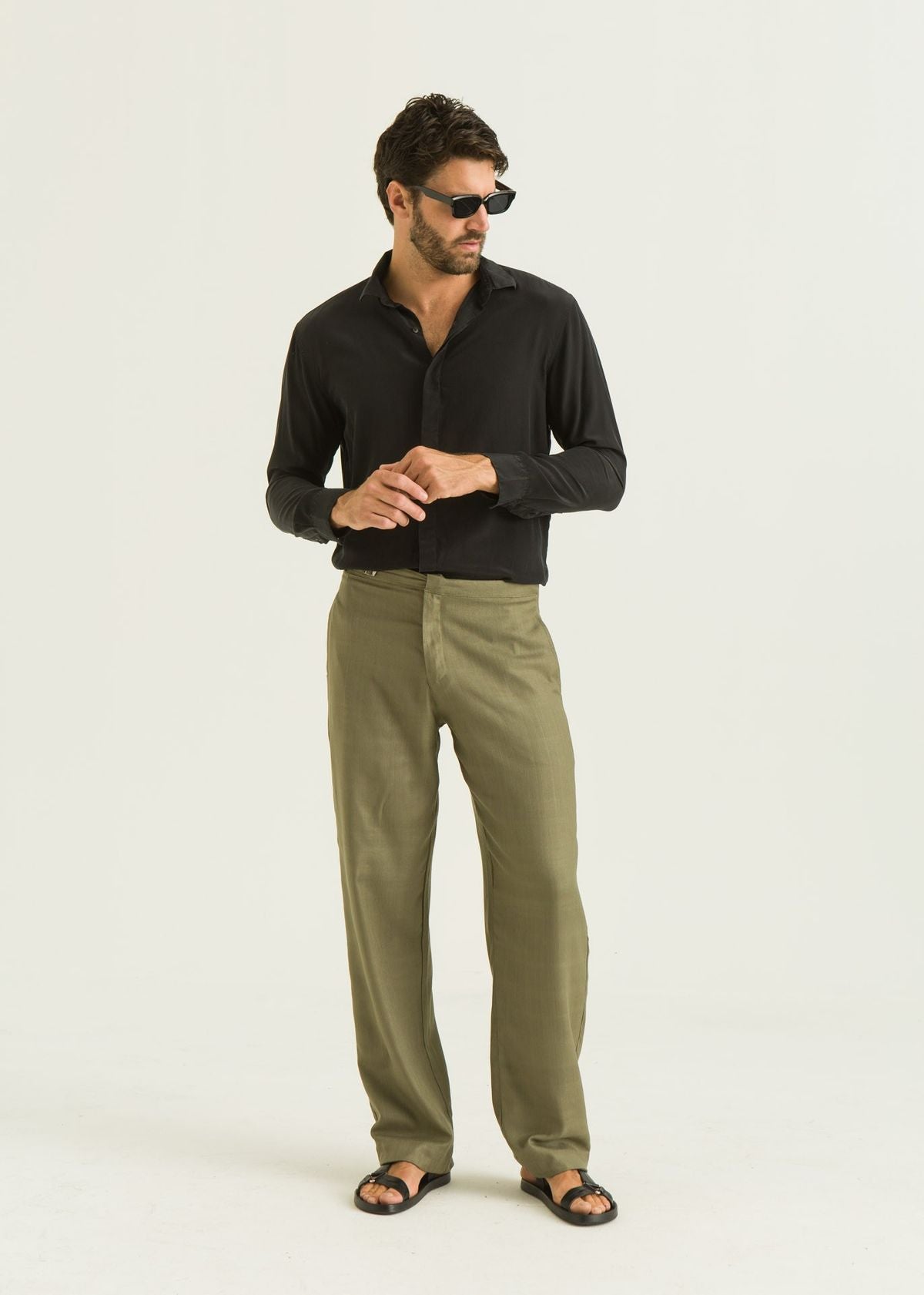 Camisa de Seda ML - Preto