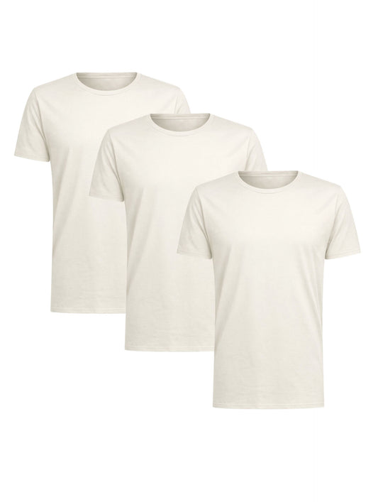 Kit 3 T-Shirt Pima Premium - Off White