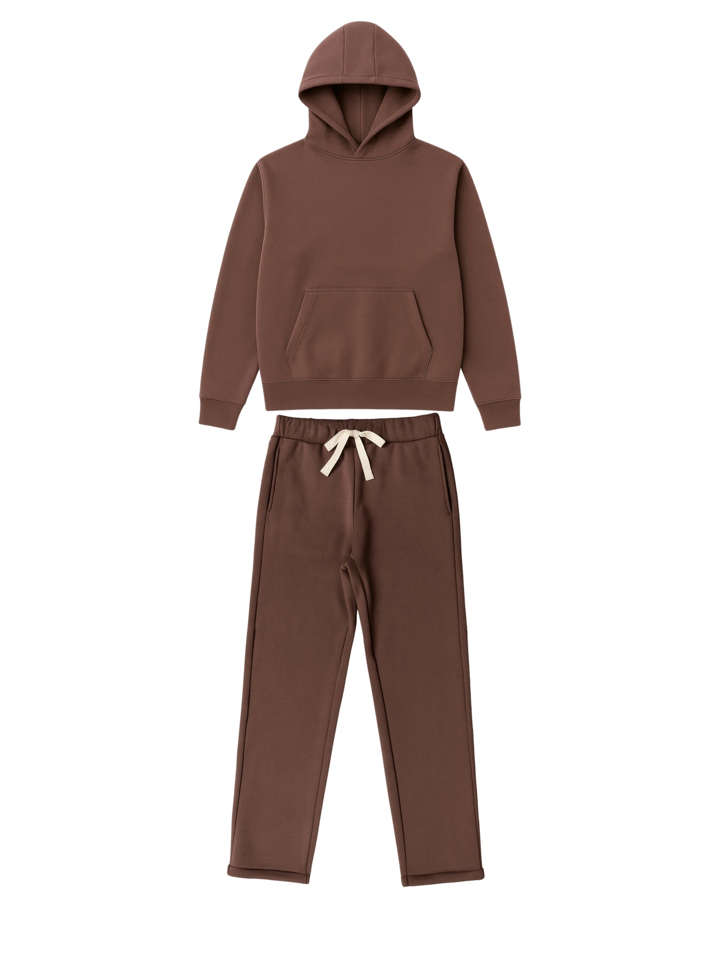 Conjunto Moletom Oversized - Marrom