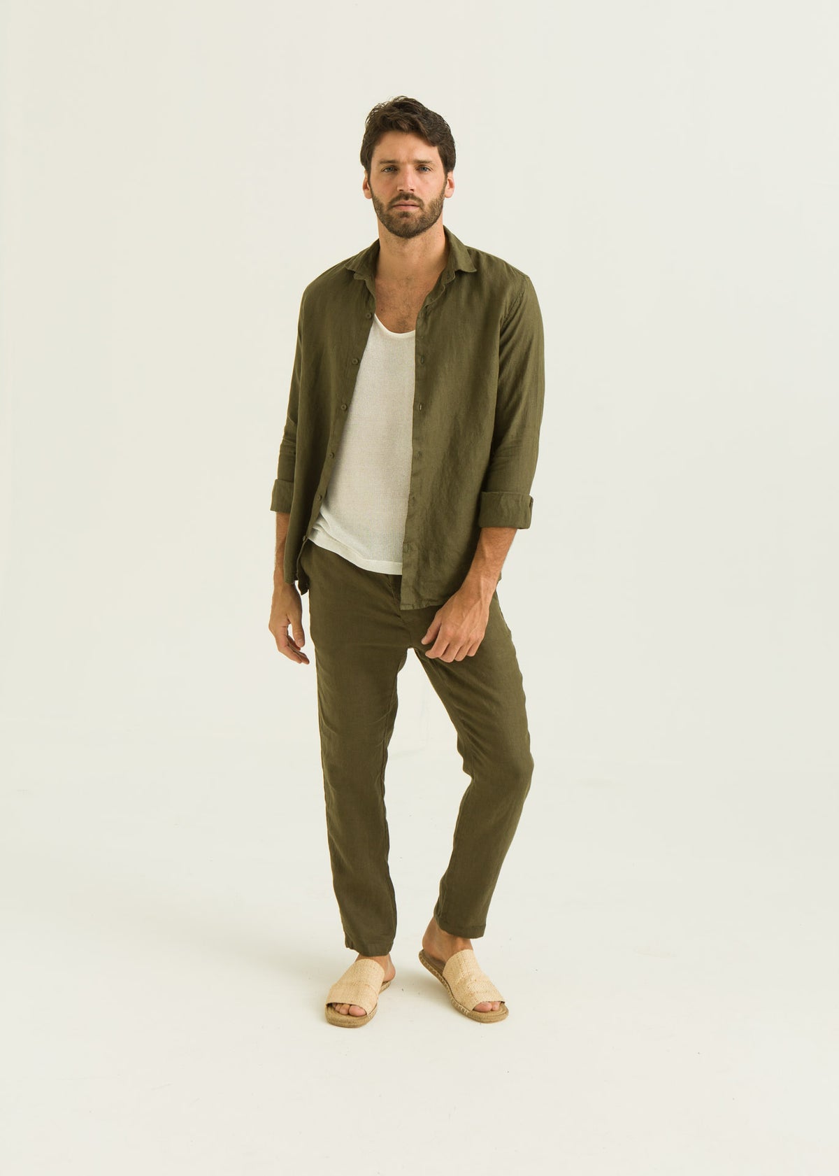 Camisa de Linho ML - Militar
