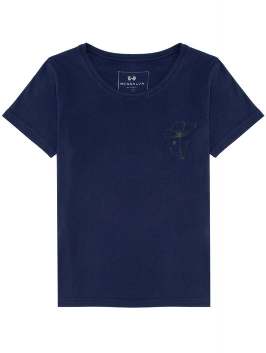 T-Shirt Florescer Natural - Azul