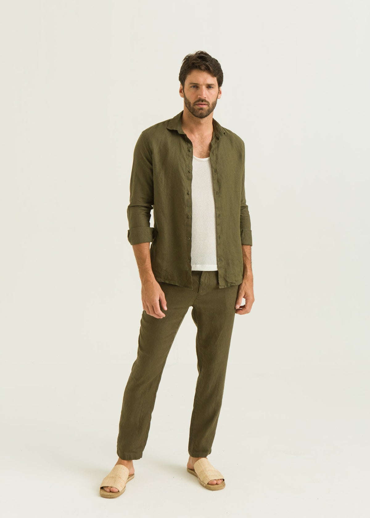 Camisa de Linho ML - Militar