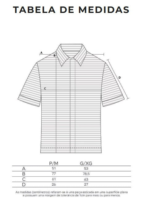 Camisa de Seda Listrada MC - Marinho