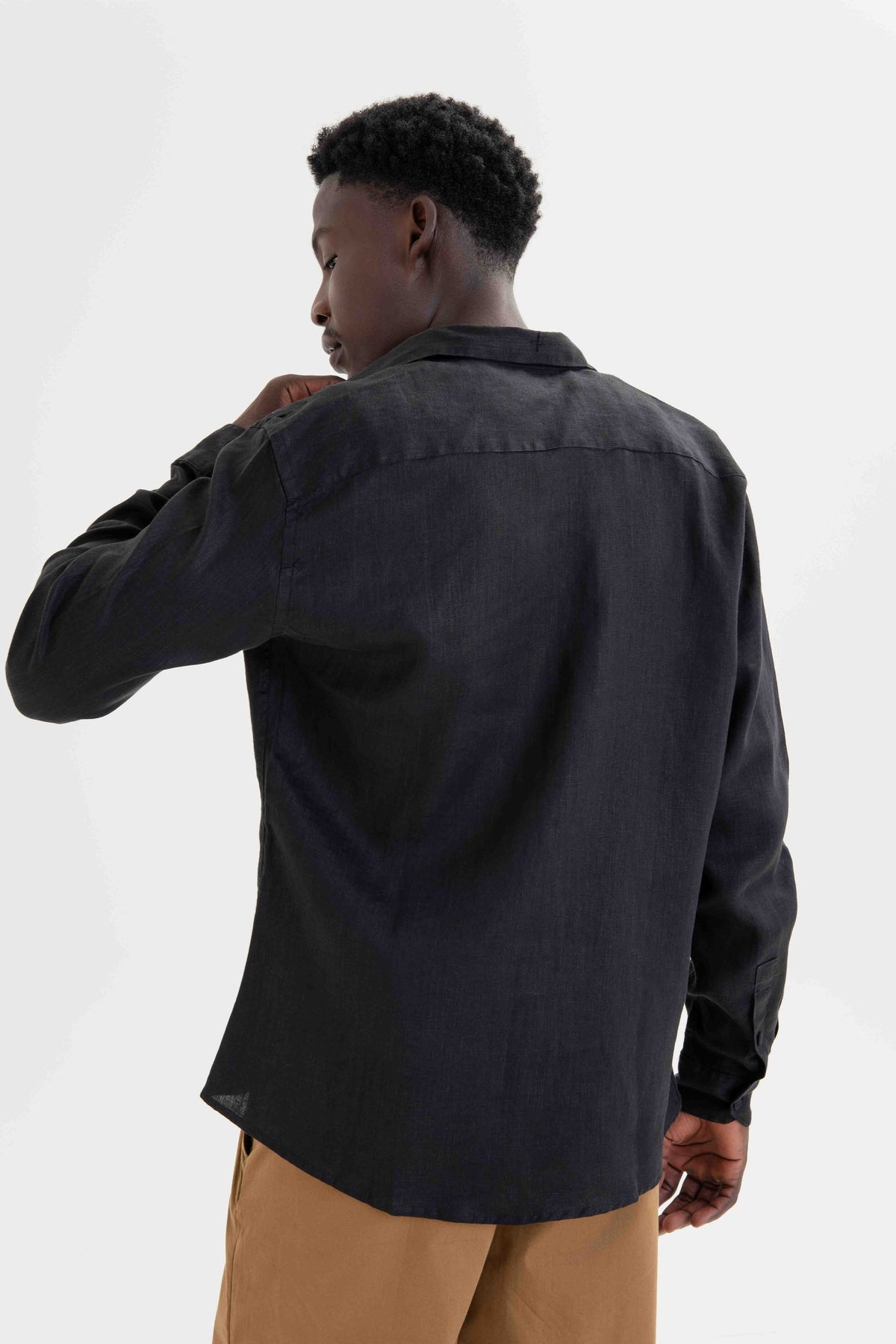 Camisa de Linho ML - Preto