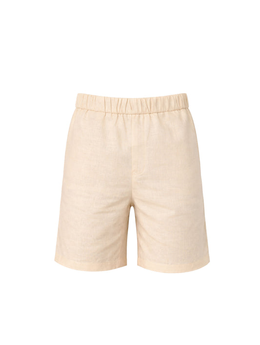 Linen Shorts - Peach