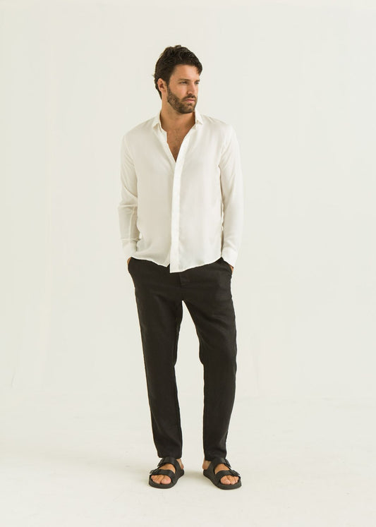 Camisa de Seda ML - Off White