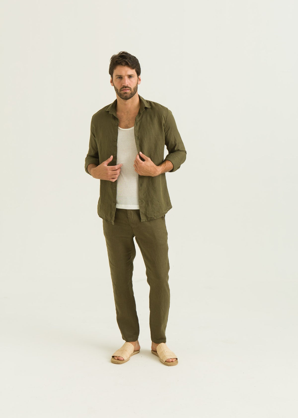 Camisa de Linho ML - Militar