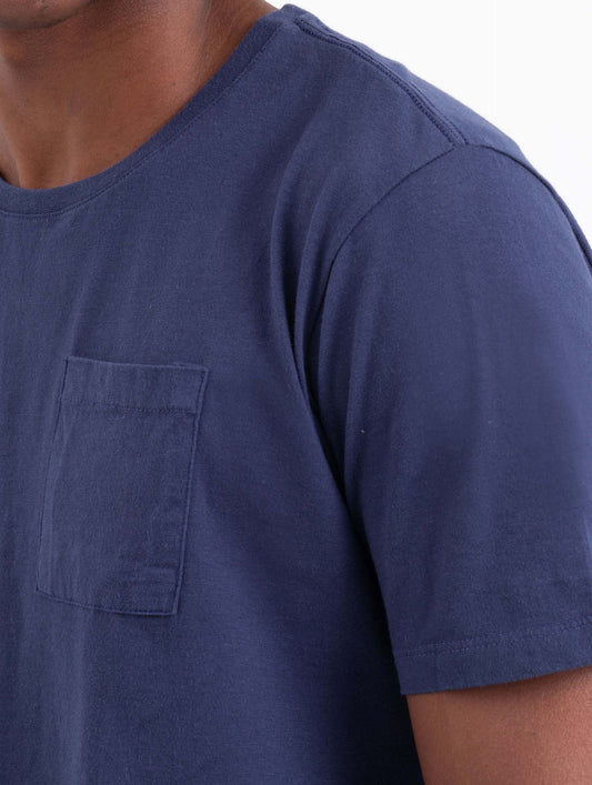 T-Shirt Premium Algodão & Cânhamo – Azul