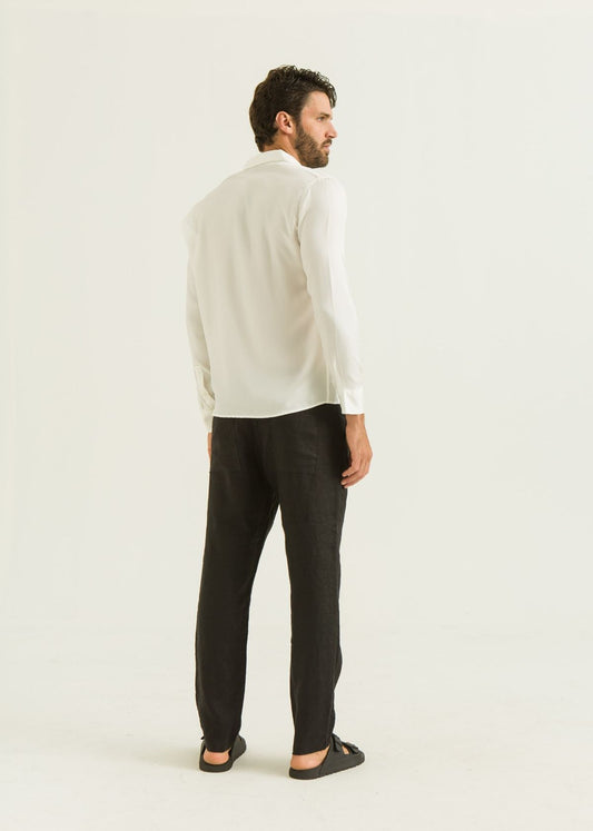 Camisa de Seda ML - Off White