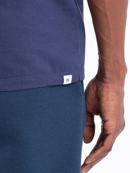 T-Shirt Premium Algodão & Cânhamo – Azul