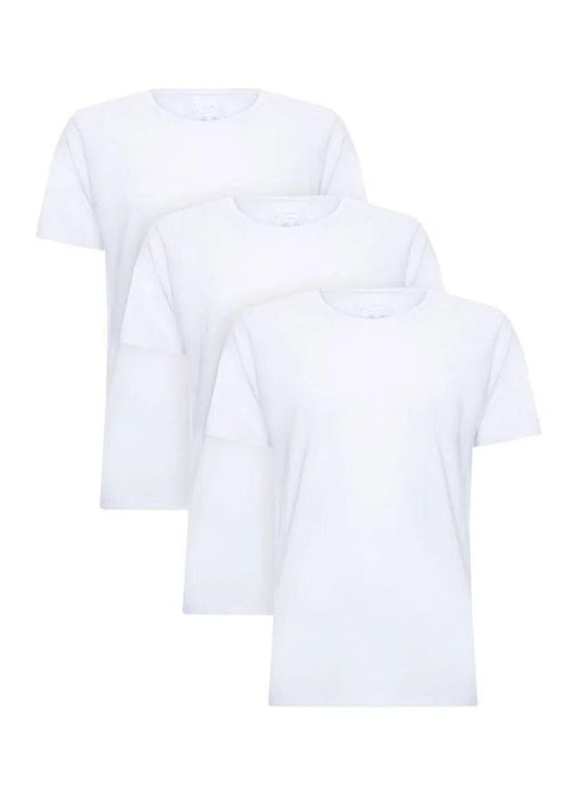 Kit 3 T-Shirt Pima - Branco