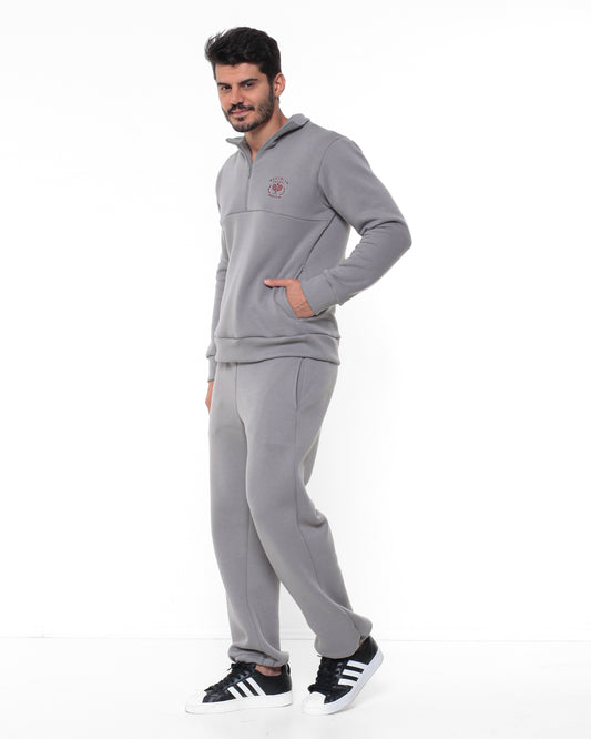 Conjunto Moletom Tennis Club - Cinza