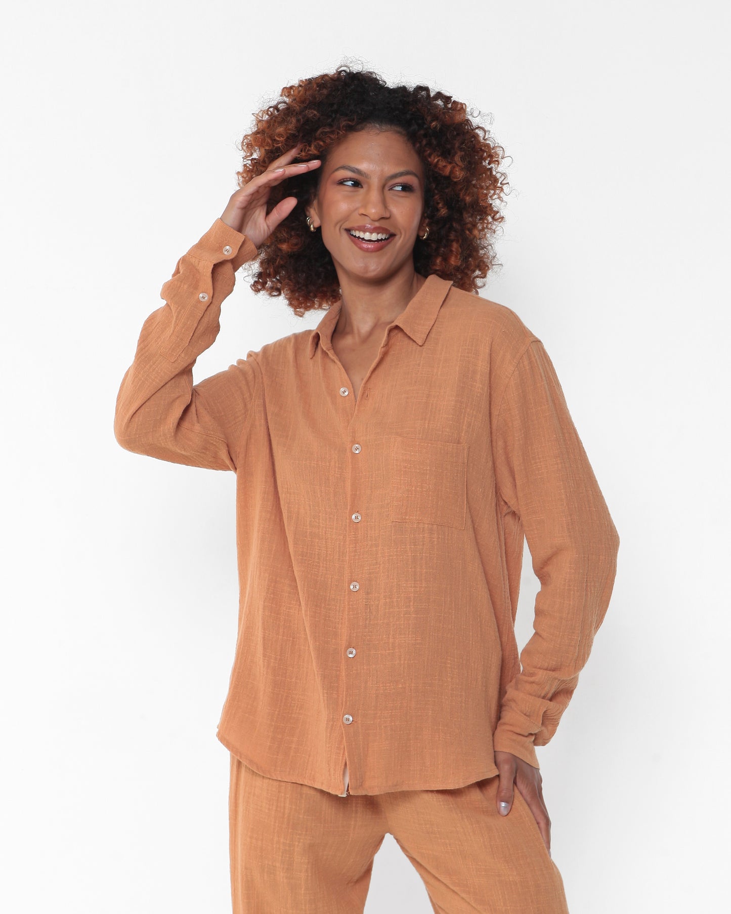 Camisa Rústica - Caramelo