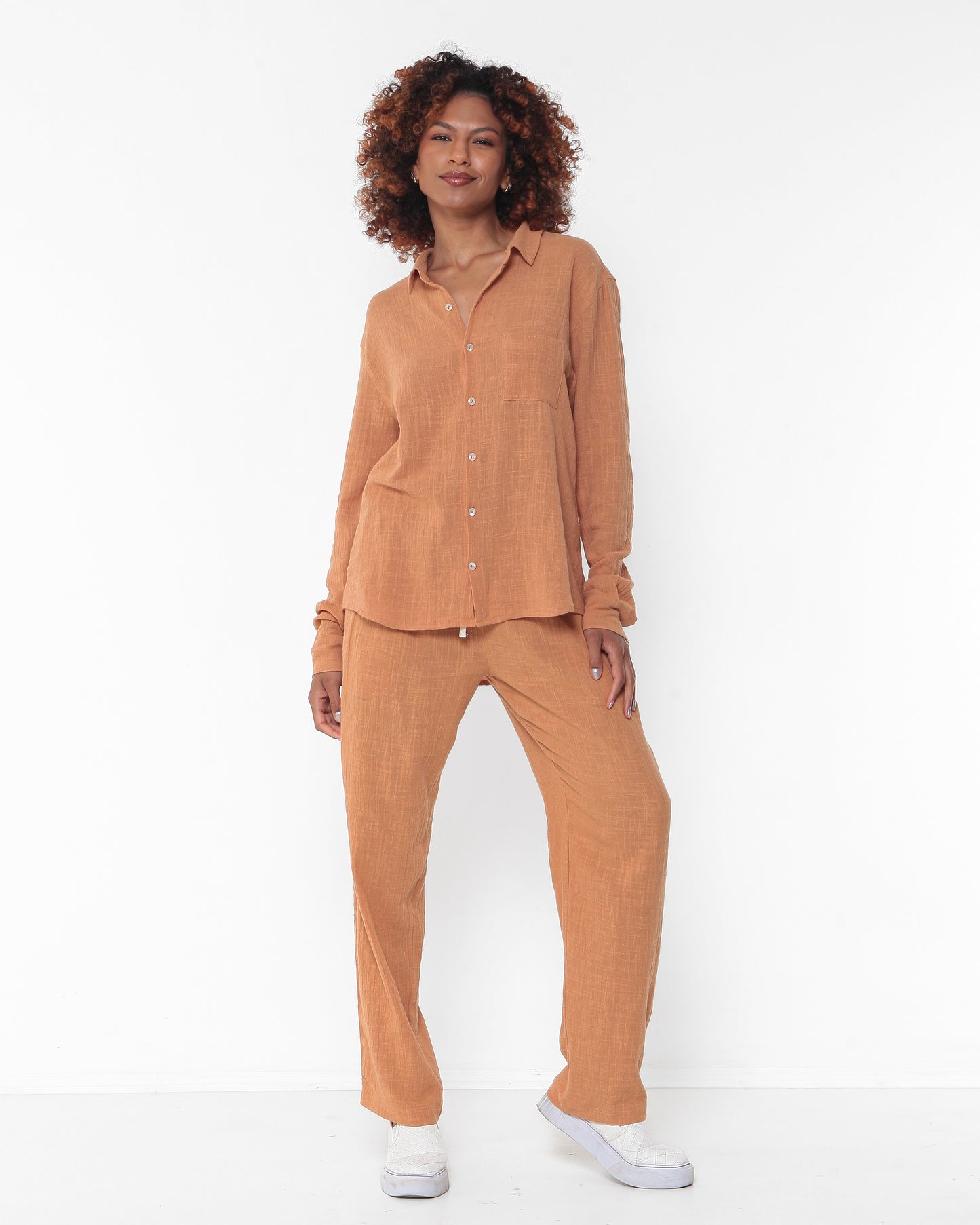 Camisa Rústica - Caramelo