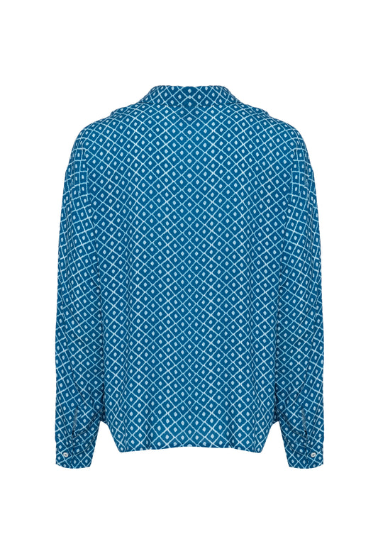 Camisa Gypsy - Azul estampada