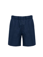 Short en lin - Bleu