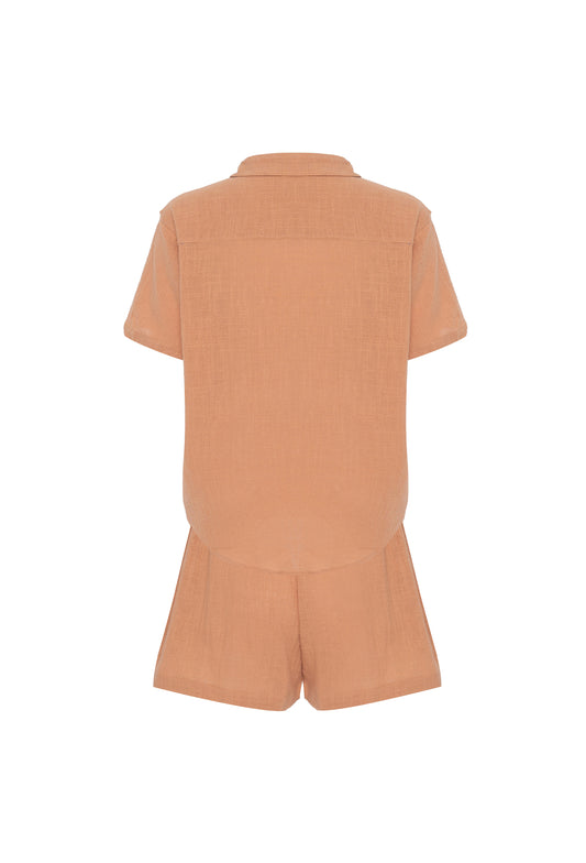 Ensemble short rustique - Caramel
