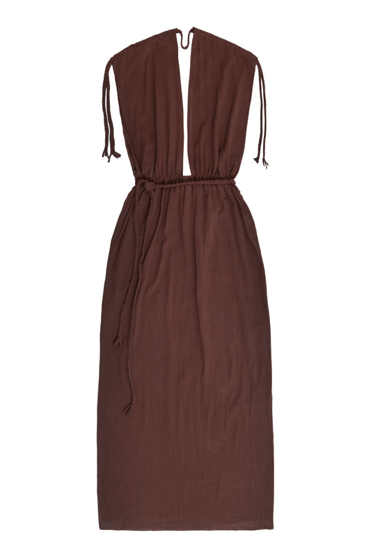 Vestido Rústico - Chocolate