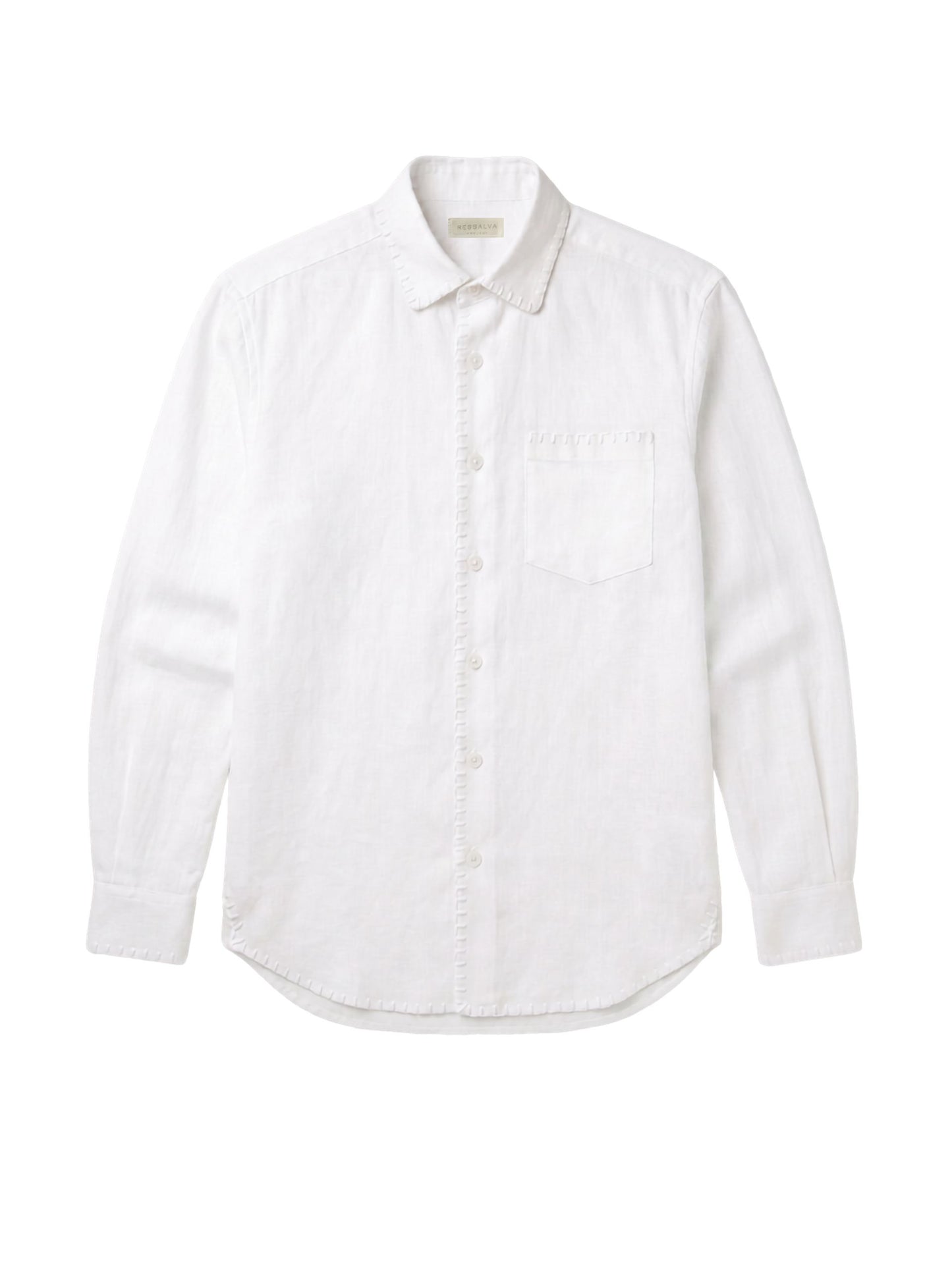 Camisa Linho Jamile - Branco com Bordado
