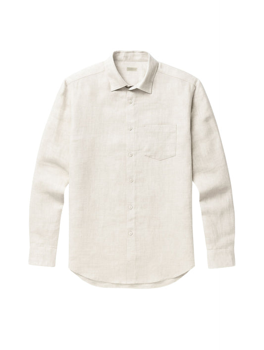 Camisa Linho Jamile - Cru Areia