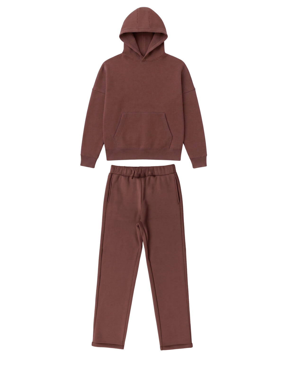 Conjunto Moletom Oversized - Marrom