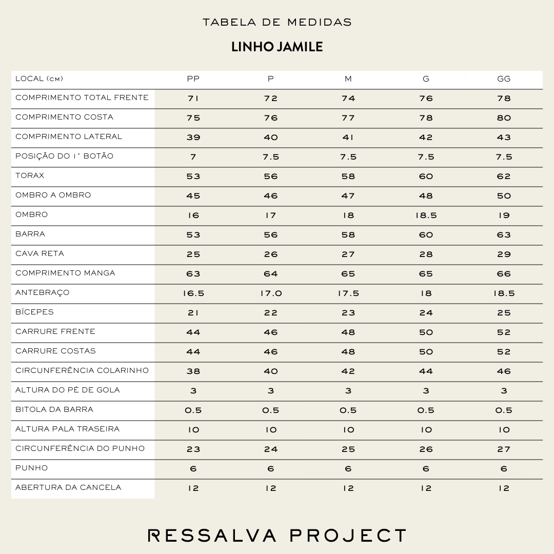 Camisa Linho Jamile - Cru Areia