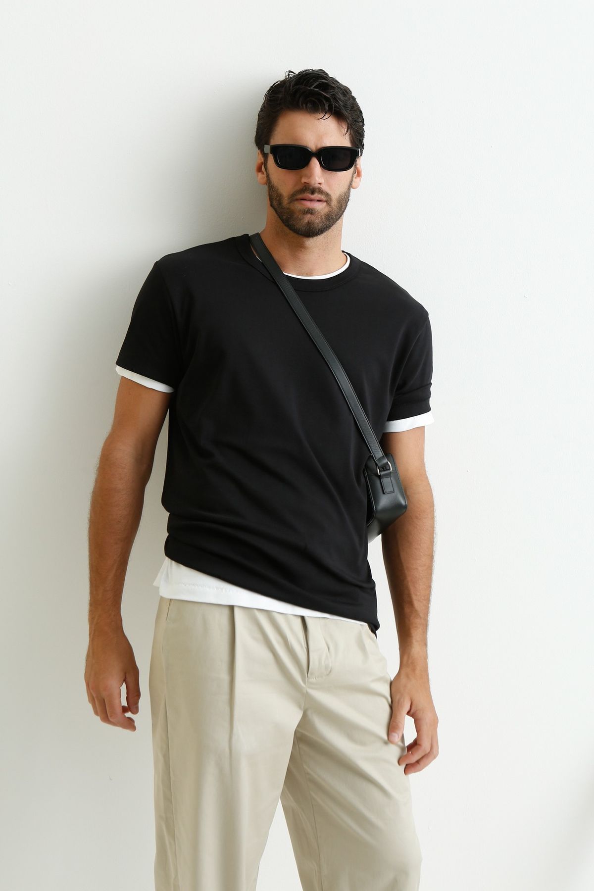 T-Shirt Suedine Pima MC - Preto
