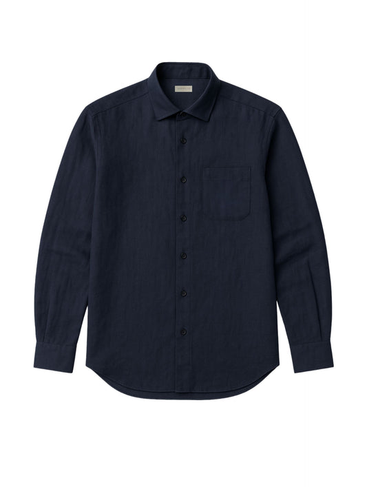 Camisa Linho Jamile - Azul Oceano