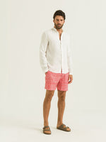 Camisa de Linho Gola Padre ML - Off White