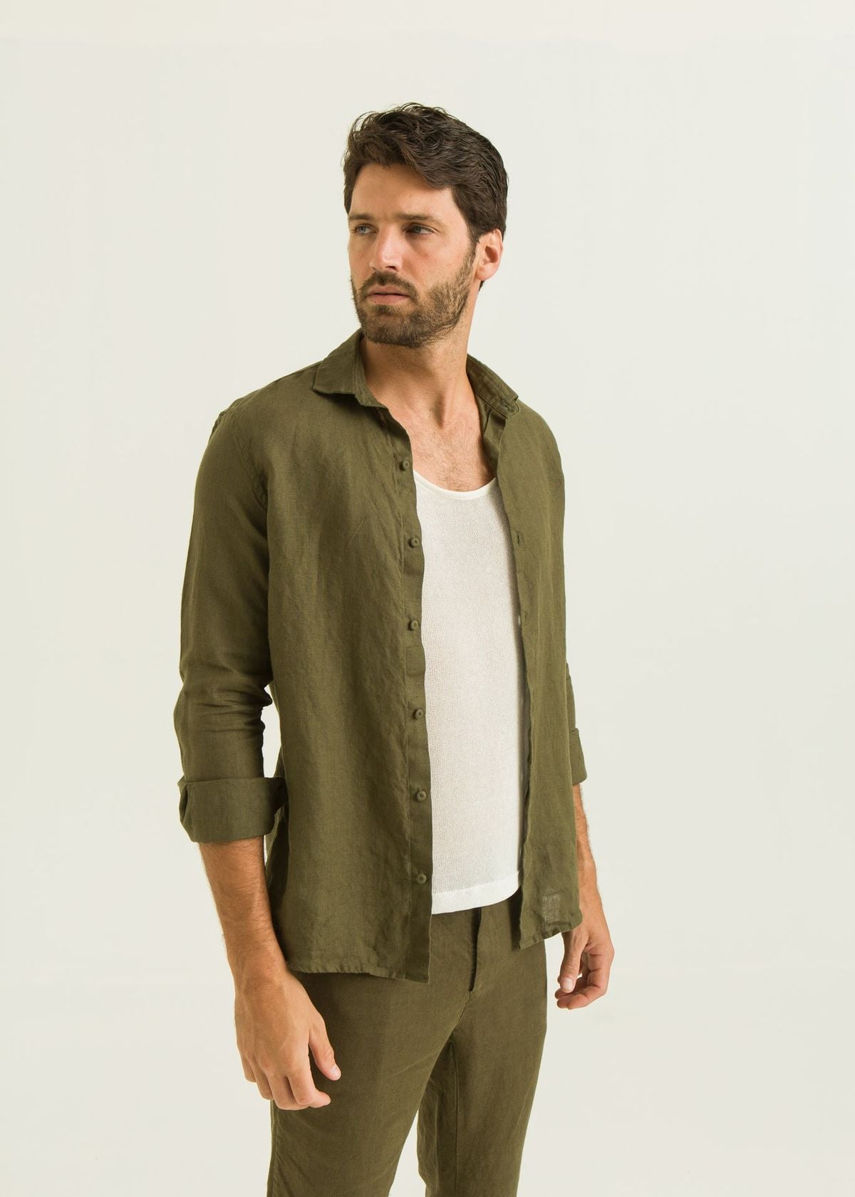 Camisa de Linho ML - Militar