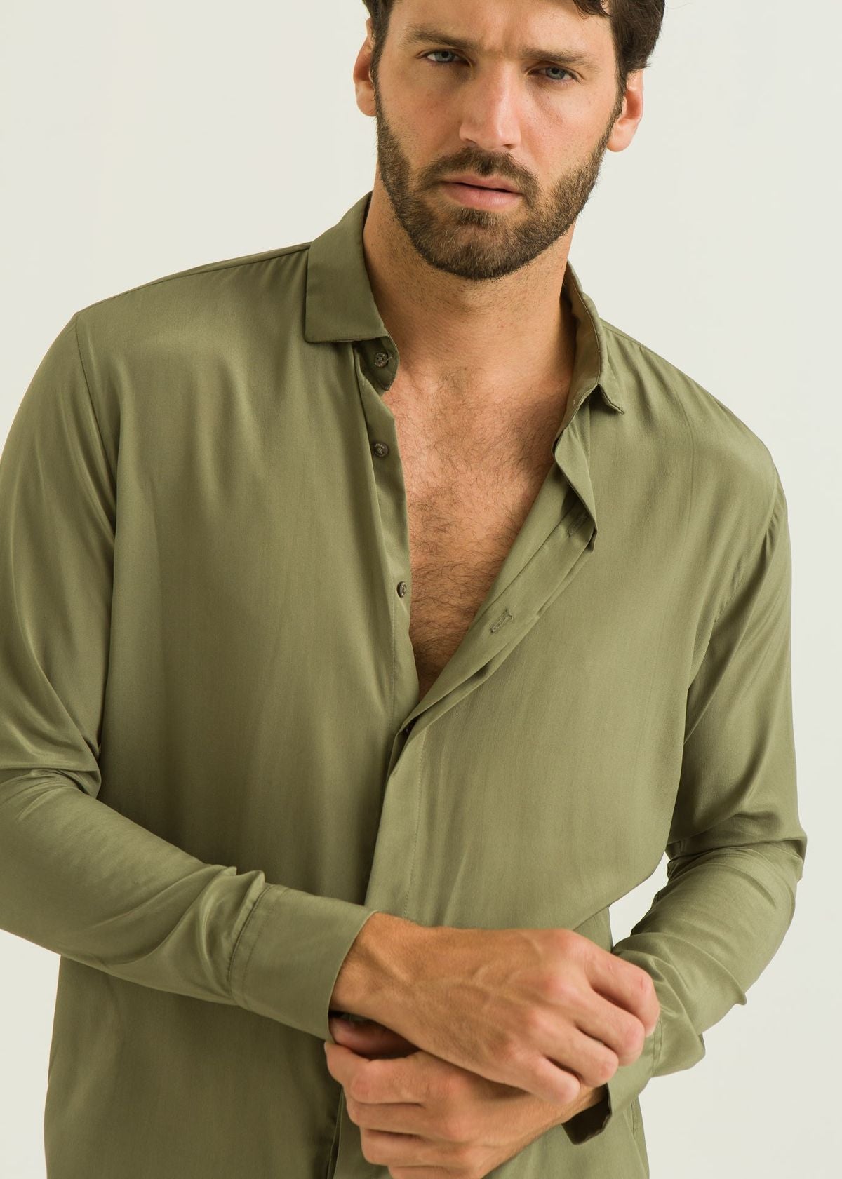 Camisa de Seda ML - Militar